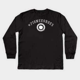 PIONEEGROES silver Kids Long Sleeve T-Shirt